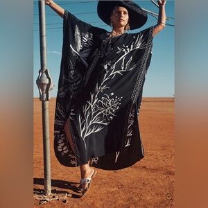 Camilla Franks Lace Up Kaftan ‘Botanical Bandits’ One Size